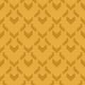 Vector geometric seamless pattern. Abstract texture with diamond grid. Yellow Royalty Free Stock Photo