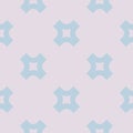 Vector geometric seamless pattern with big crosses. Lilac and turquoise color