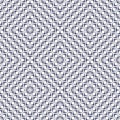 Vector geometric seamless pattern with concentric wavy lines. Blue and white Royalty Free Stock Photo