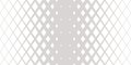 Vector geometric seamless pattern with crystals, rhombuses, diamonds, grid. Halftone gradient transition effect. Trending minimal Royalty Free Stock Photo