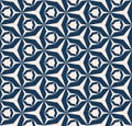 Vector geometric seamless pattern. Dark blue and beige texture with grid, net Royalty Free Stock Photo