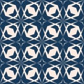 Vector geometric seamless pattern with diamond grid, lattice, net. Dark blue Royalty Free Stock Photo