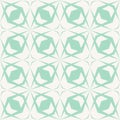 Vector geometric seamless pattern with diamond grid, lattice. Turquoise color