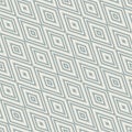 Vector geometric seamless pattern. Elegant abstract background with rhombuses in diagonal array. Teal green tones Royalty Free Stock Photo