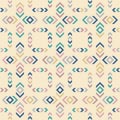 Vector geometric seamless pattern. Ethnic motif. Abstract geo ornament texture Royalty Free Stock Photo