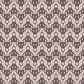 Vector geometric seamless pattern with grid, chevron, zigzag shape. Brown color Royalty Free Stock Photo