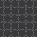 Vector geometric seamless pattern with grid, lattice, stars. Dark gray color Royalty Free Stock Photo