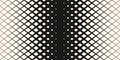 Vector geometric seamless pattern with halftone diamonds, crystals, rhombuses, grid. Gradient transition effect. Trending urban Royalty Free Stock Photo