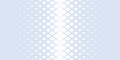 Vector geometric seamless pattern with halftone diamonds, rhombuses. Subtle gradient transition effect. Trendy light blue Royalty Free Stock Photo