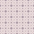 Vector geometric seamless pattern in lilac and pink colors. Abstract texture Royalty Free Stock Photo