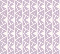 Vector geometric seamless pattern. Lilac and white funky texture with triangles Royalty Free Stock Photo