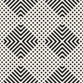 Vector geometric seamless pattern with lines, squares, tiles, grid, rhombuses