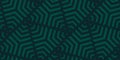 Vector geometric seamless pattern with lines, stripes, triangles, arrows, diagonal grid, lattice, net. Subtle dark green abstract Royalty Free Stock Photo