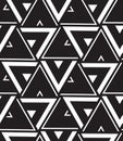Vector geometric seamless pattern. Modern triangle texture, repe Royalty Free Stock Photo