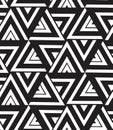 Vector geometric seamless pattern. Modern triangle texture, repe Royalty Free Stock Photo