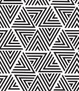 Vector geometric seamless pattern. Modern triangle texture, repe Royalty Free Stock Photo