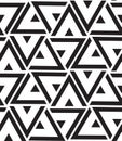 Vector geometric seamless pattern. Modern triangle texture, repe Royalty Free Stock Photo