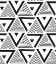 Vector geometric seamless pattern. Modern triangle texture, repe Royalty Free Stock Photo