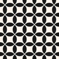Vector geometric seamless pattern with rounded shapes, grid, net, mesh, lattice Royalty Free Stock Photo