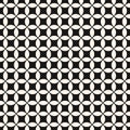 Vector geometric seamless pattern with rounded shapes, grid, net, mesh, lattice Royalty Free Stock Photo