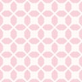 Vector geometric seamless pattern. Simple abstract pink and white ornament Royalty Free Stock Photo