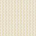 Vector geometric seamless pattern. Simple texture with stripes, snake lines Royalty Free Stock Photo
