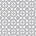 Vector geometric seamless pattern with smooth wavy grid. Texture in gray color Royalty Free Stock Photo