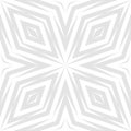 Vector geometric seamless pattern. Subtle abstract gray and white ornament Royalty Free Stock Photo