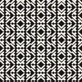 Geometric seamless pattern in tribal ethnic style. Ornament with squares, rhombuses, grid, mesh, lattice.