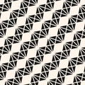 Vector geometric seamless pattern with triangles, zigzag, diagonal grid, mesh Royalty Free Stock Photo