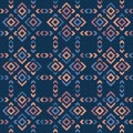 Vector geometric seamless pattern. Tribal ethnic motif. Abstract geo ornament Royalty Free Stock Photo
