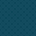 Vector geometric seamless pattern with tribal ethnic motif. Teal color ornament Royalty Free Stock Photo