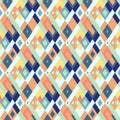 Vector geometric seamless plaid pattern with squares, checks Royalty Free Stock Photo