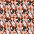 Vector geometric seamless plaid pattern with squares, checks Royalty Free Stock Photo