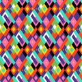 Vector geometric seamless plaid pattern with squares, checks Royalty Free Stock Photo