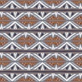 Vector geometric striped ethnic pattern with triangles