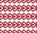 Vector geometric triangles pattern. Elegant burgundy and white seamless texture Royalty Free Stock Photo