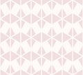 Vector geometric triangles seamless pattern. Pink and white abstract texture Royalty Free Stock Photo