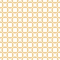Vector geometric wicker seamless pattern. Simple ornament with grid, mesh, net Royalty Free Stock Photo