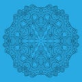 Vector geometrical and flower round Mandala.