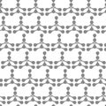 Vector geometrical grey atoms horizontal stripes Royalty Free Stock Photo