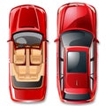 Vector german cars. Royalty Free Stock Photo