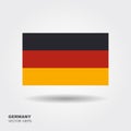 Vector Germany flag, Germany flag illustration, Royalty Free Stock Photo