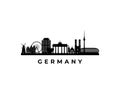 Vector Germany skyline. Royalty Free Stock Photo