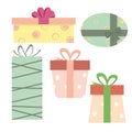 Vector gift box. Colorful vector gift box. Royalty Free Stock Photo