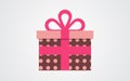 Vector gift box icon Royalty Free Stock Photo
