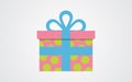 Vector gift box icon Royalty Free Stock Photo