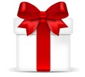 Gift box wirh red bow