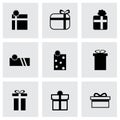 Vector gift icon set Royalty Free Stock Photo