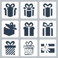 Vector gift/present icons set